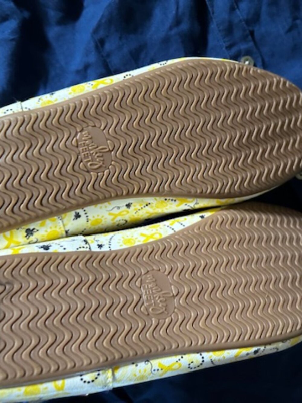 leather monkey feet size 42 flats shoes womens yellow white casual dress 10 - Picture 3 of 8